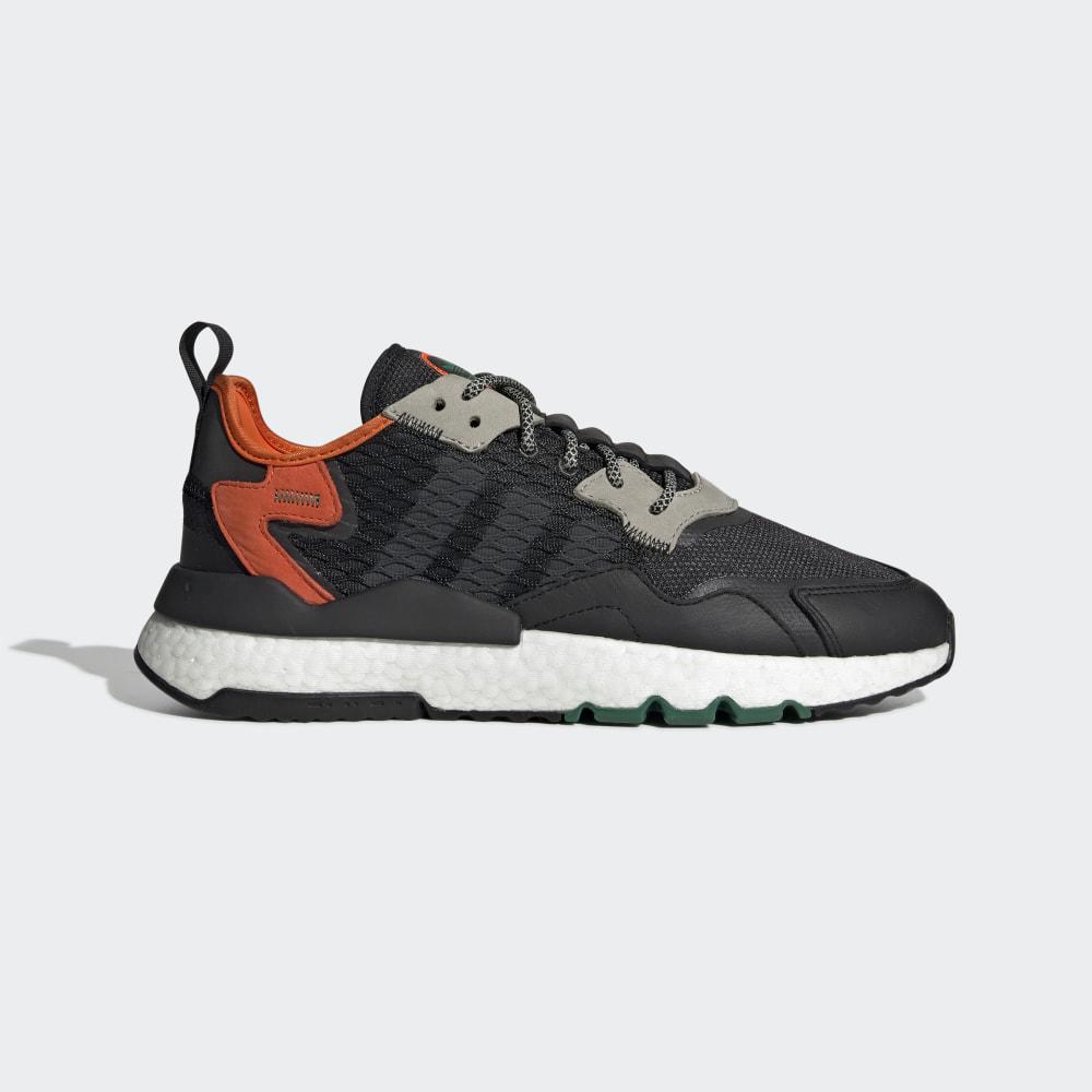 Adidas Women's Nite Jogger Originals Shoes Black/Grey/Orange Ireland EE5549